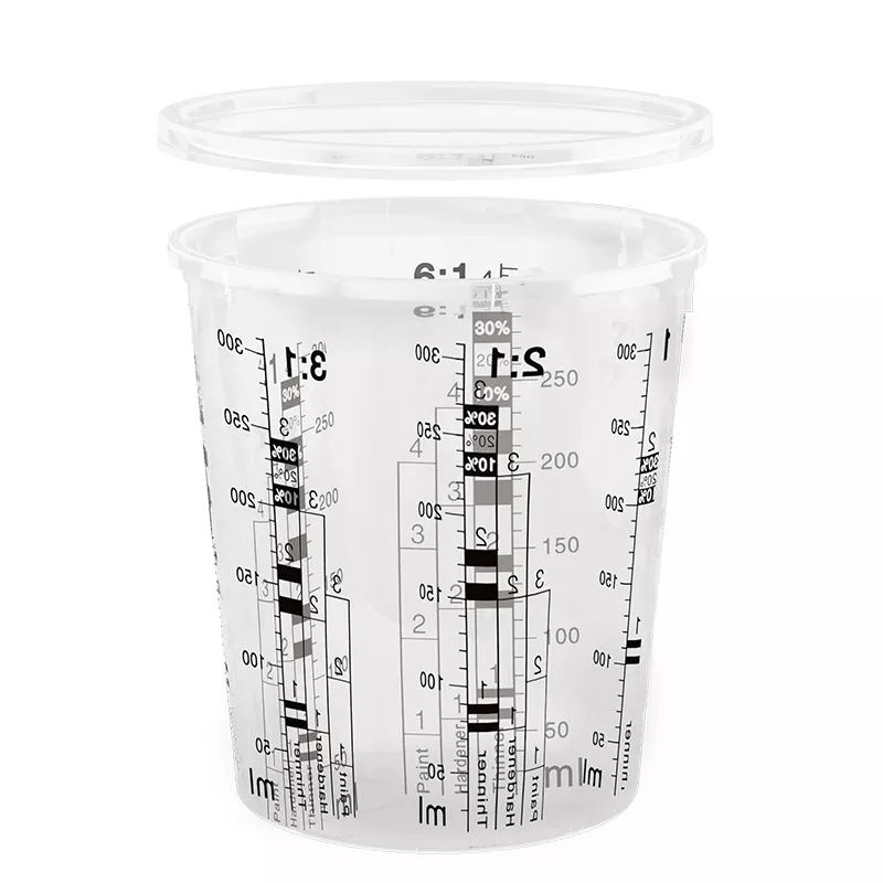 385ml Pp Automotive Poena miscentes calicem cum operculo