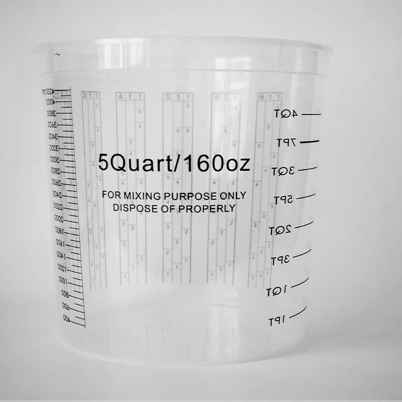 5000ML Pp Automotive Poena miscentes calicem cum operculo