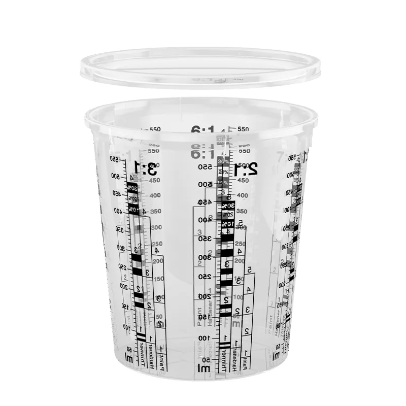 680ml pp Automotive pingere miscentes calicem cum operculo